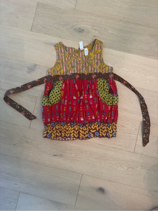 Matilda Jane Other - Matilda Jane Colorful Mixed-Print Sleeveless Top - Red, Mustard, Green